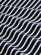 Plus Size - T-shirt à manches longues à rayures - navy blue offwhite stripe - Vue de la matière