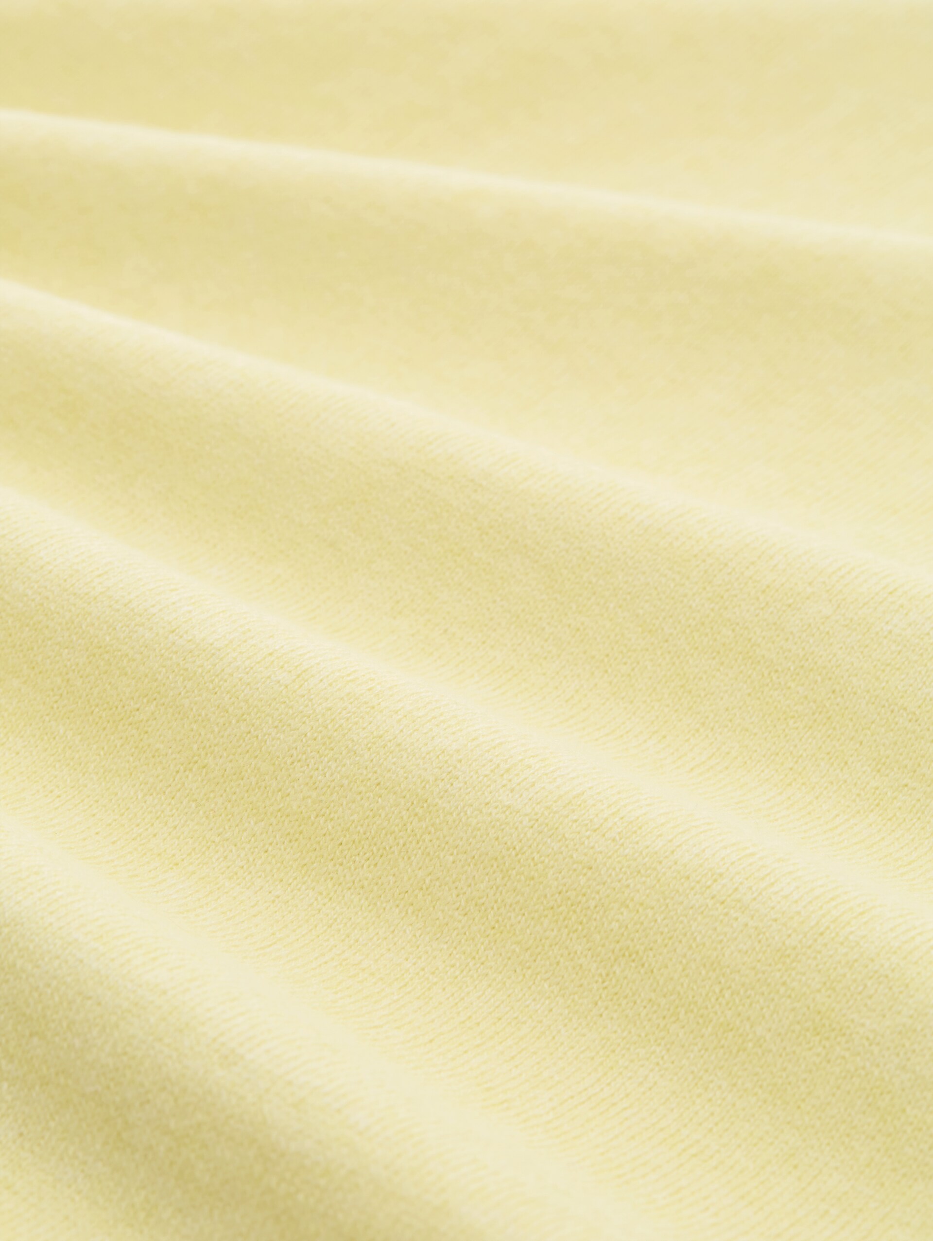 Plus Size - Loose Fit Strickpullover mit Kaschmir-Anteil - soft lemon melange - Material-Ansicht