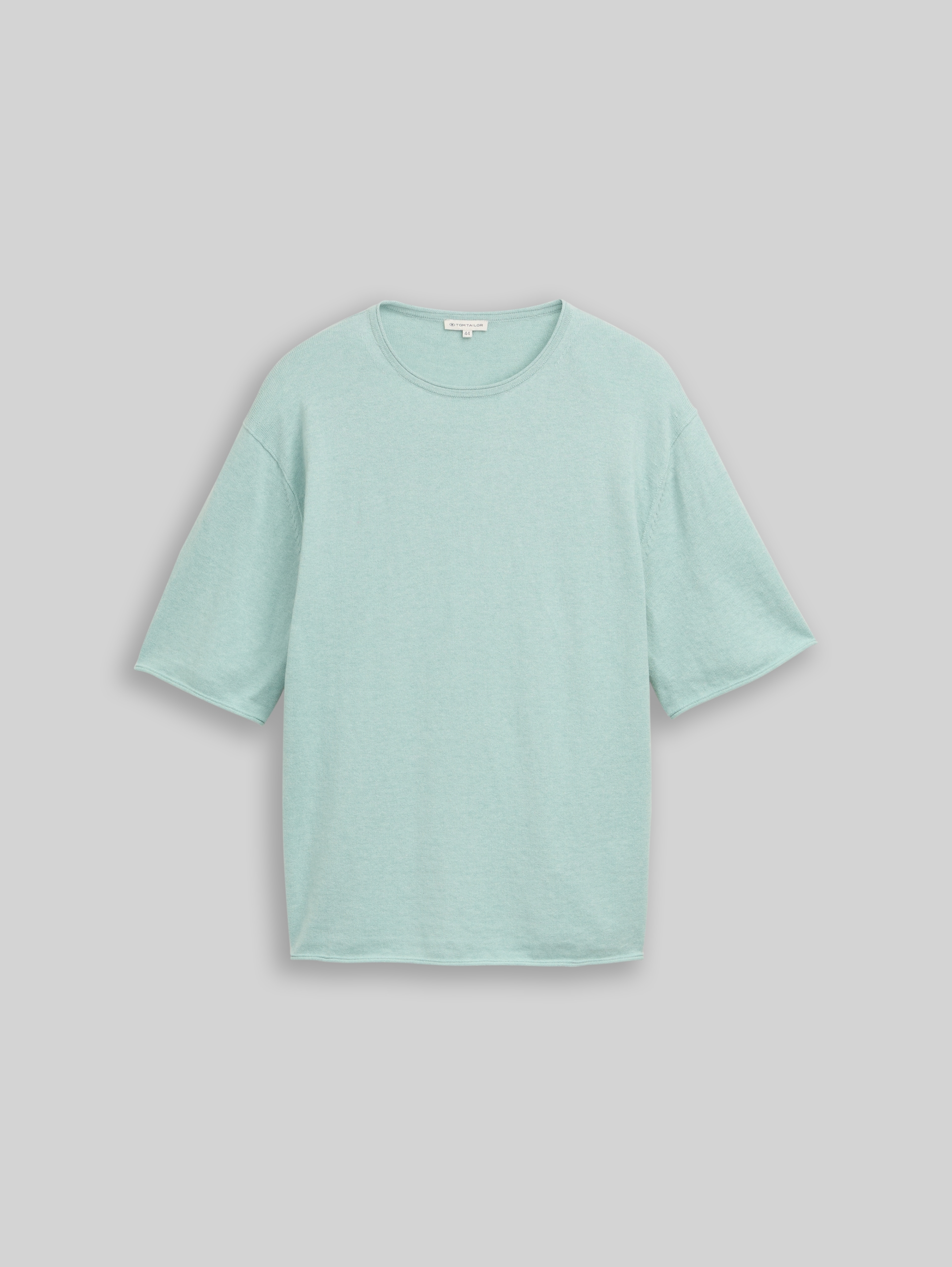 Plus Size - Loose Fit Strickpullover mit Kaschmir-Anteil - blue haze melange