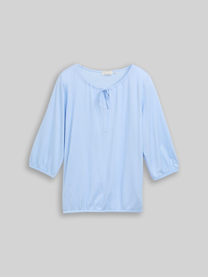 Plus Size - Chemisier à rayures par Women Plus Size, blue white thin stripe