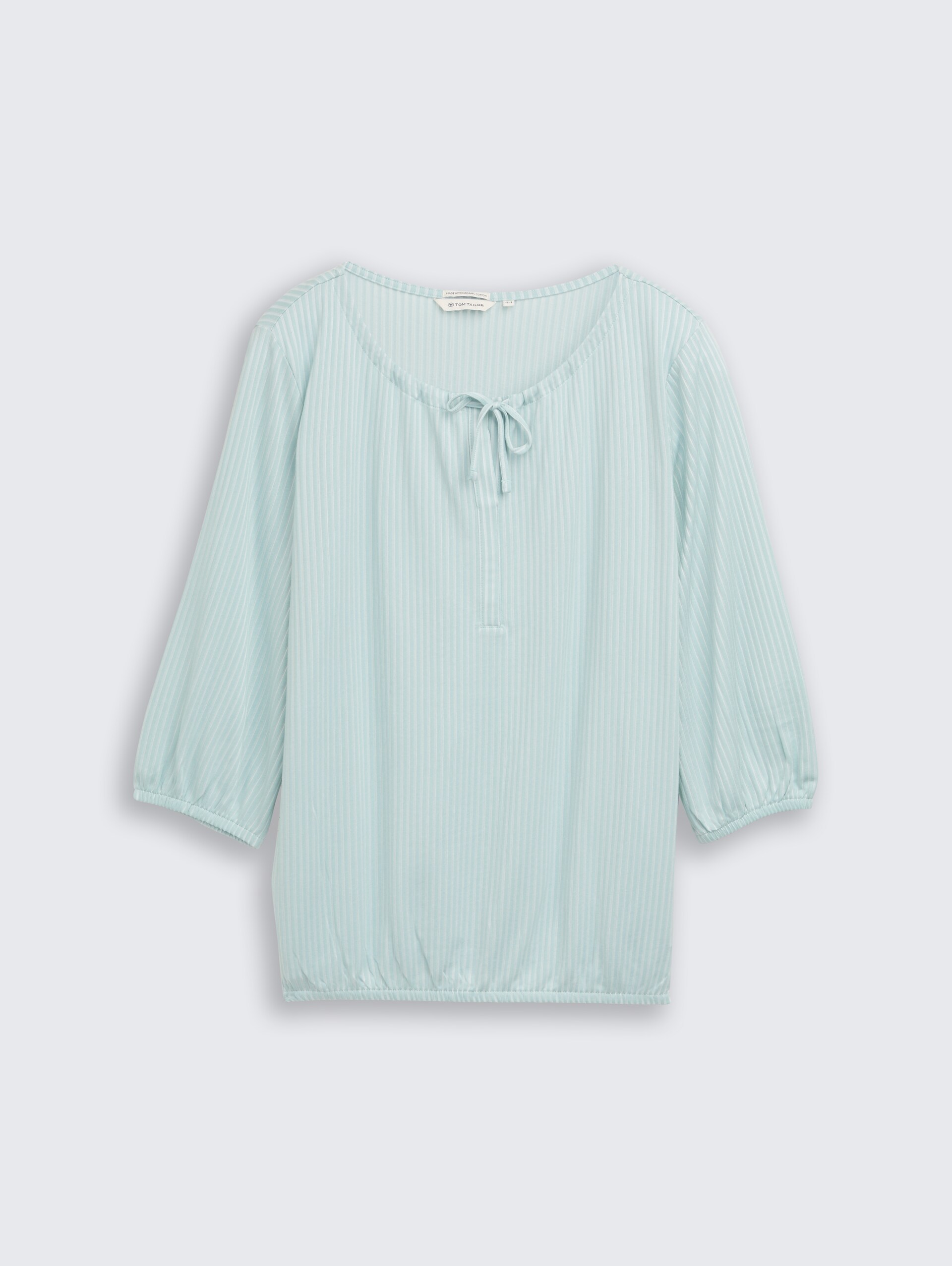 Plus Size - Bluse mit Streifenmuster - blue haze stripe - Vorder-Produkt-Ansicht