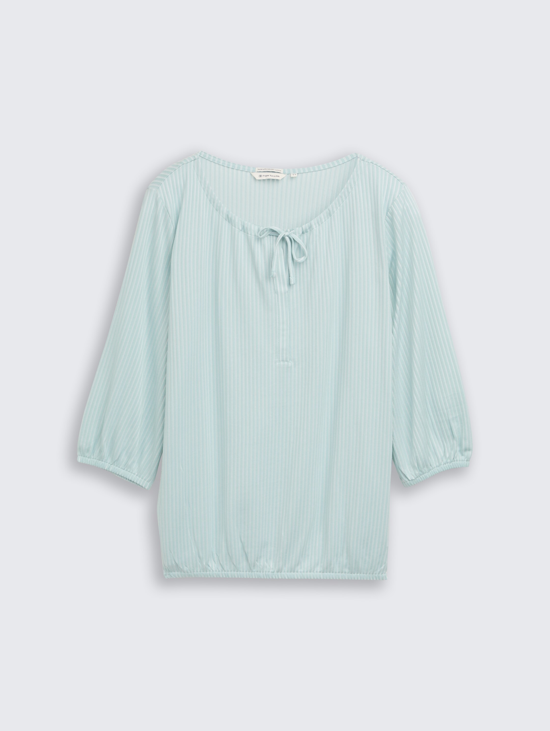 Plus Size - Bluse mit Streifenmuster - blue haze stripe - Vorder-Produkt-Ansicht