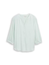 Ausgewählt, Plus Size - Bluse mit Streifenmuster von Tom Tailor, grün