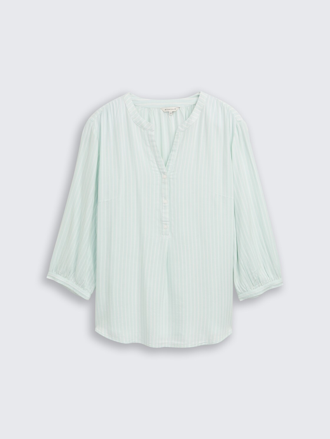 Plus Size - Bluse mit Streifenmuster - blue haze white stripe - Vorder-Produkt-Ansicht