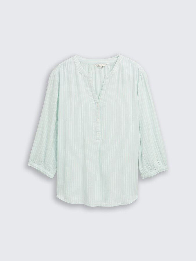 Plus Size - Chemisier à rayures par Women Plus Size, blue haze white stripe
