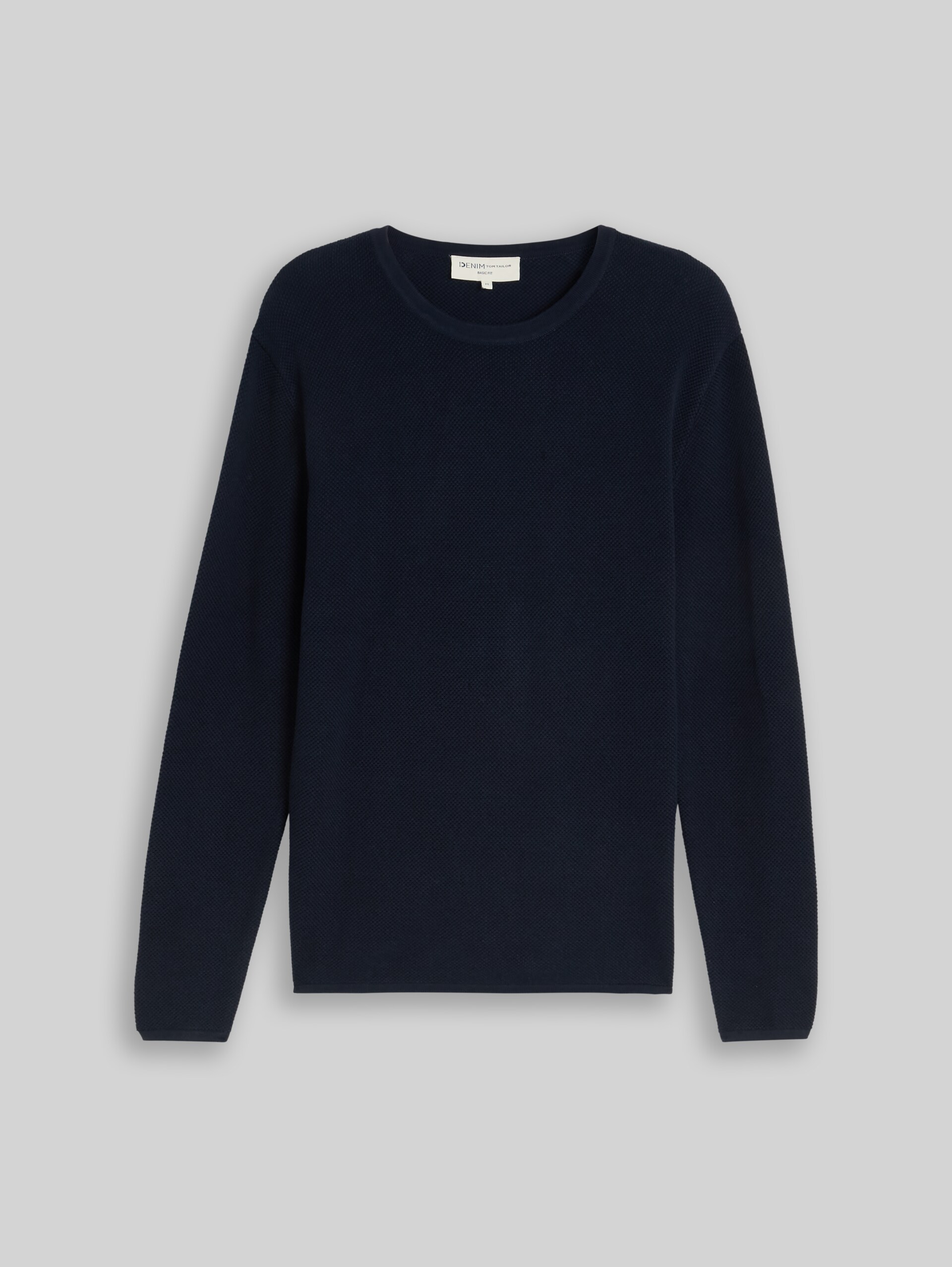 Pull en maille de coton - sky captain blue