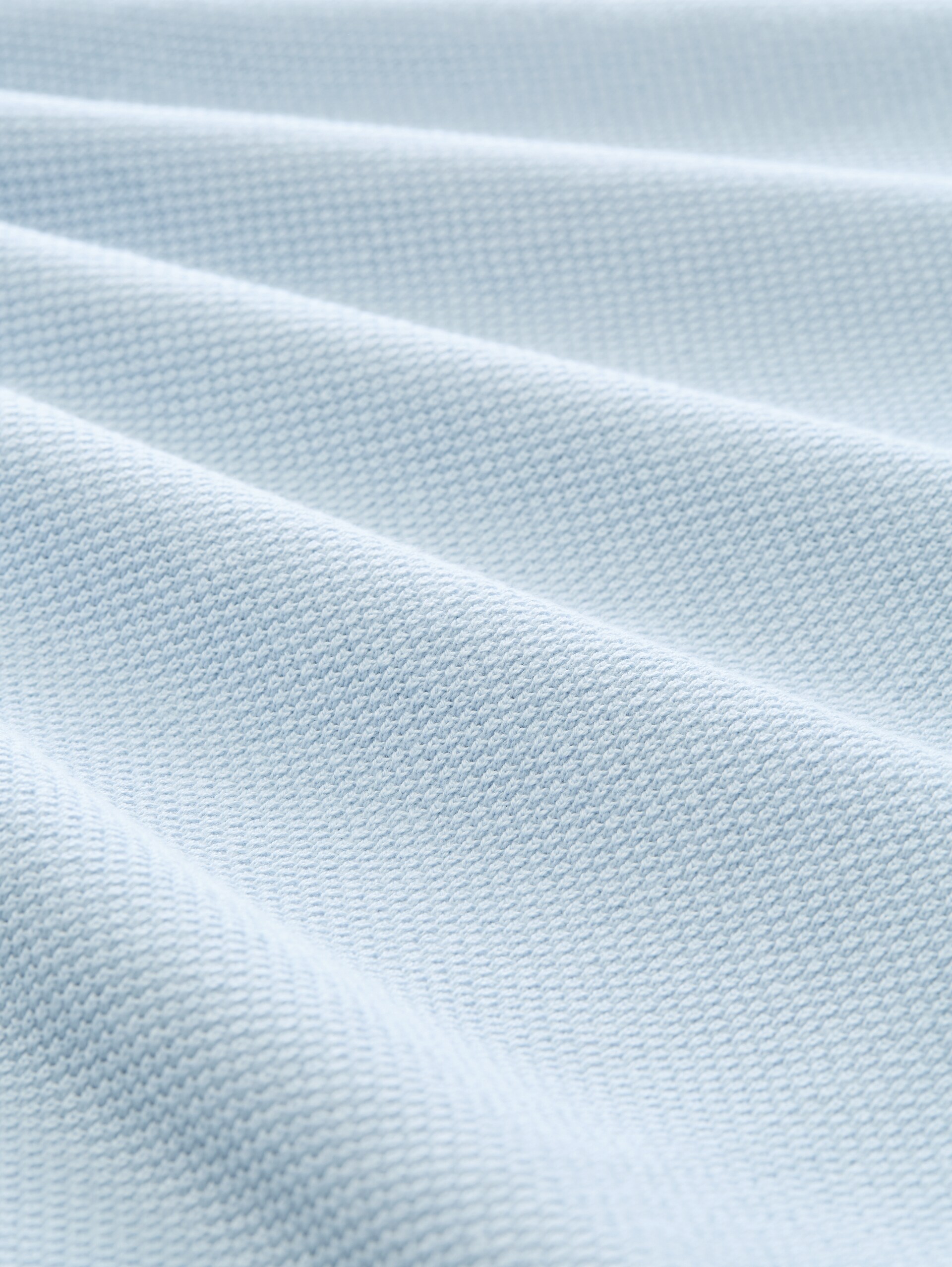 Pull en maille de coton - Light Metal Blue - Vue de la matière