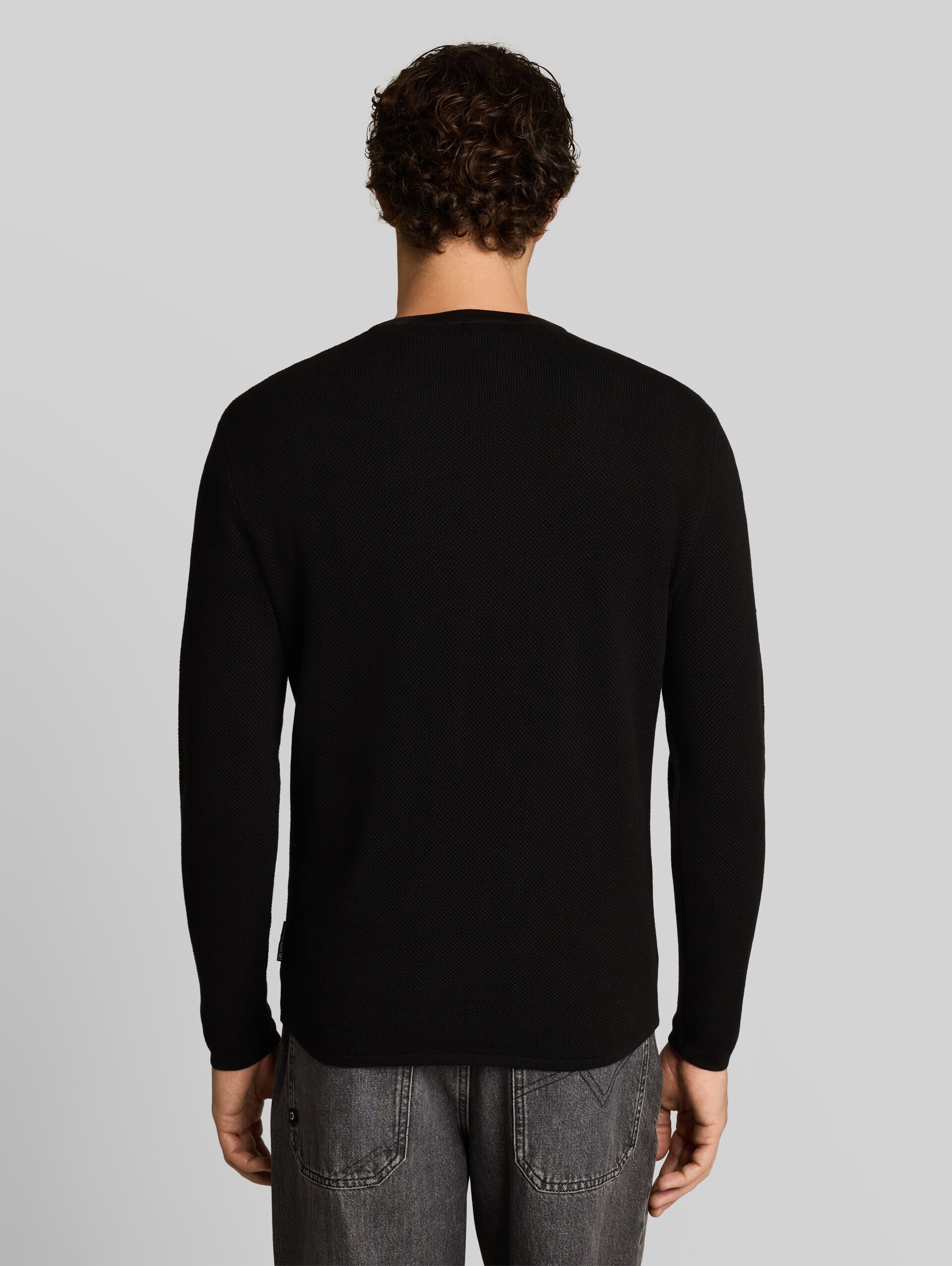 Pull en maille de coton - Black