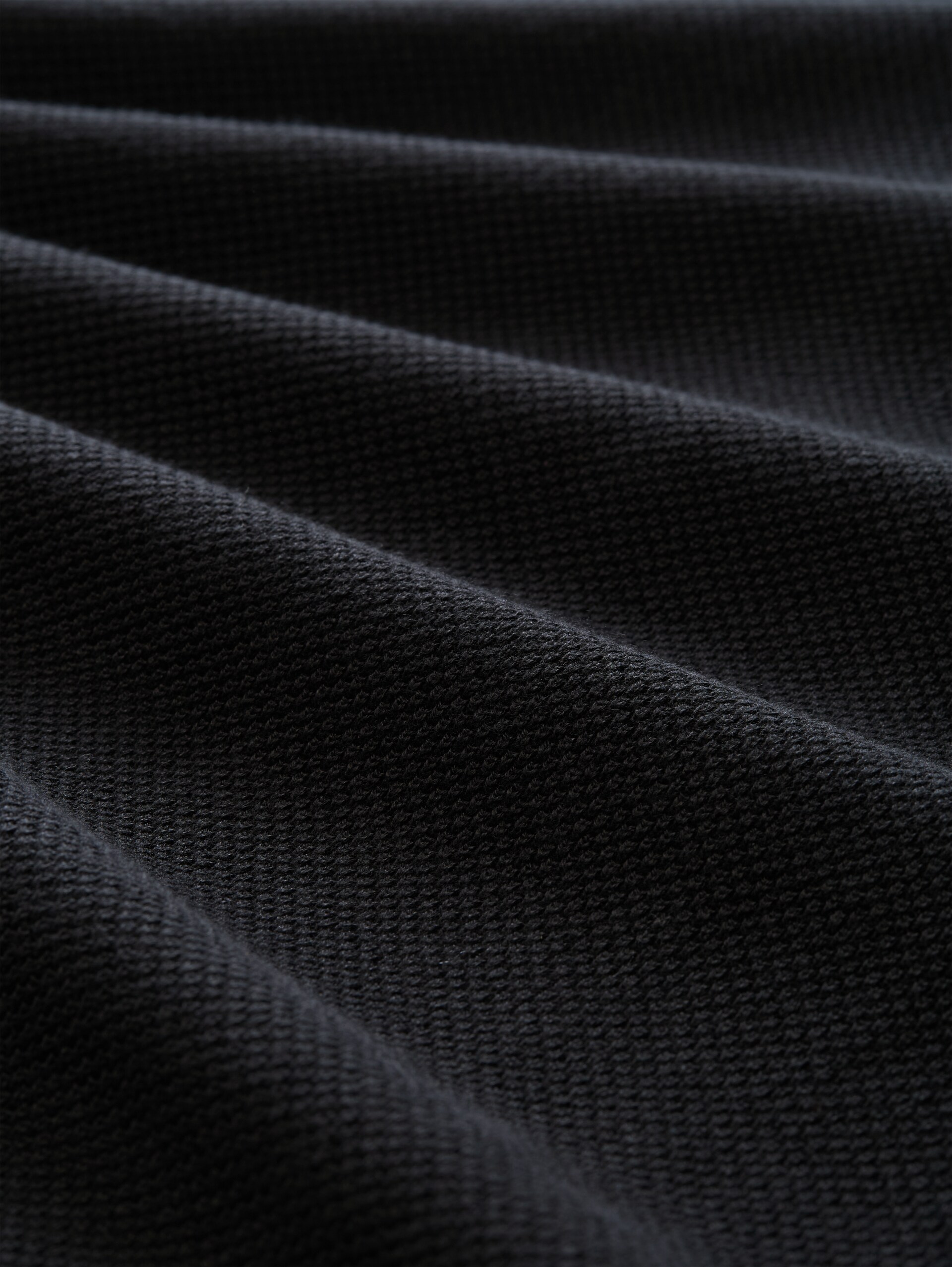 Pull en maille de coton - Black - Vue de la matière