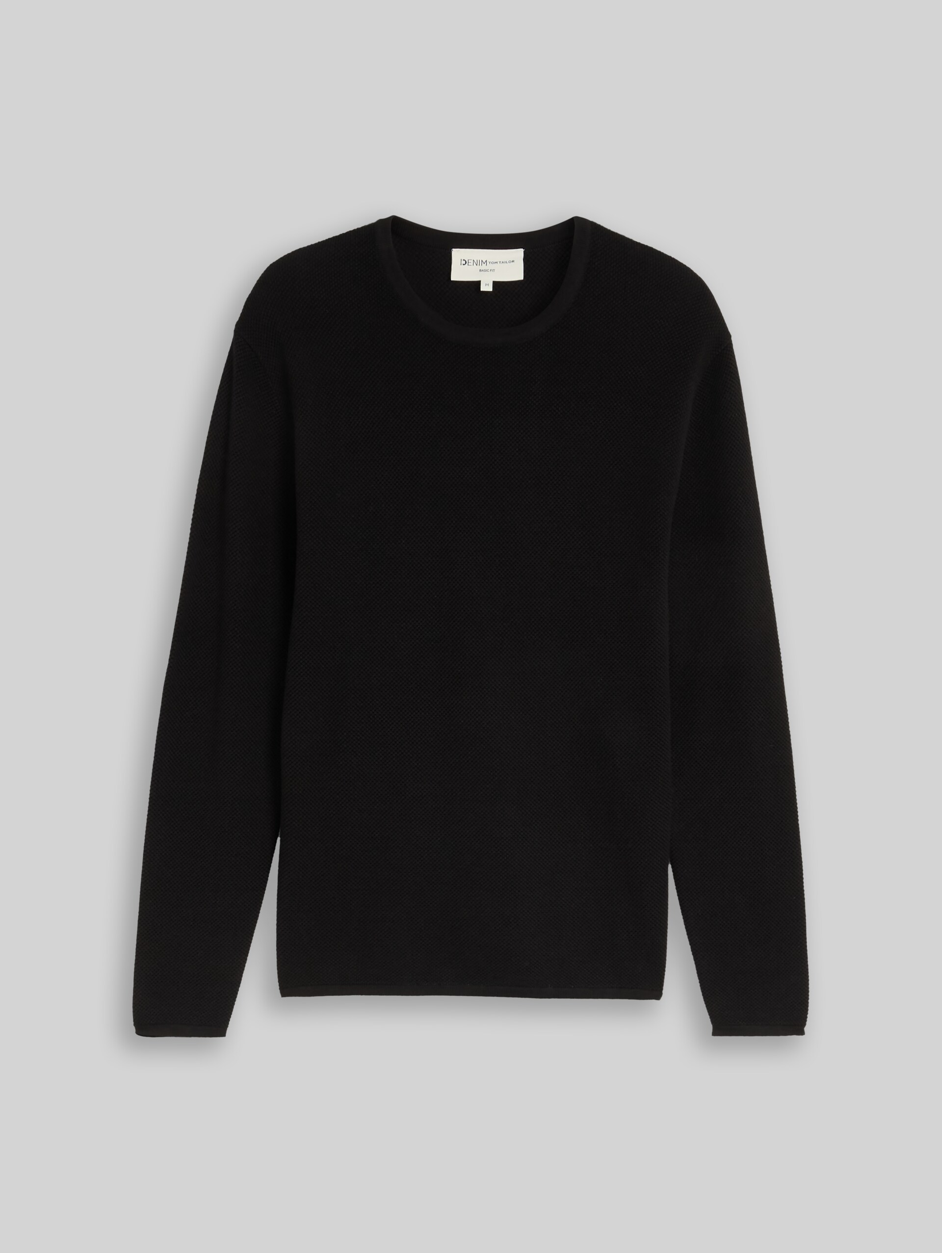 Pull en maille de coton - Black