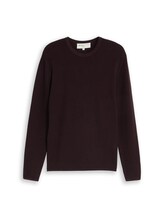 Non sélectionné, Pull en maille de coton par Tom Tailor, violet