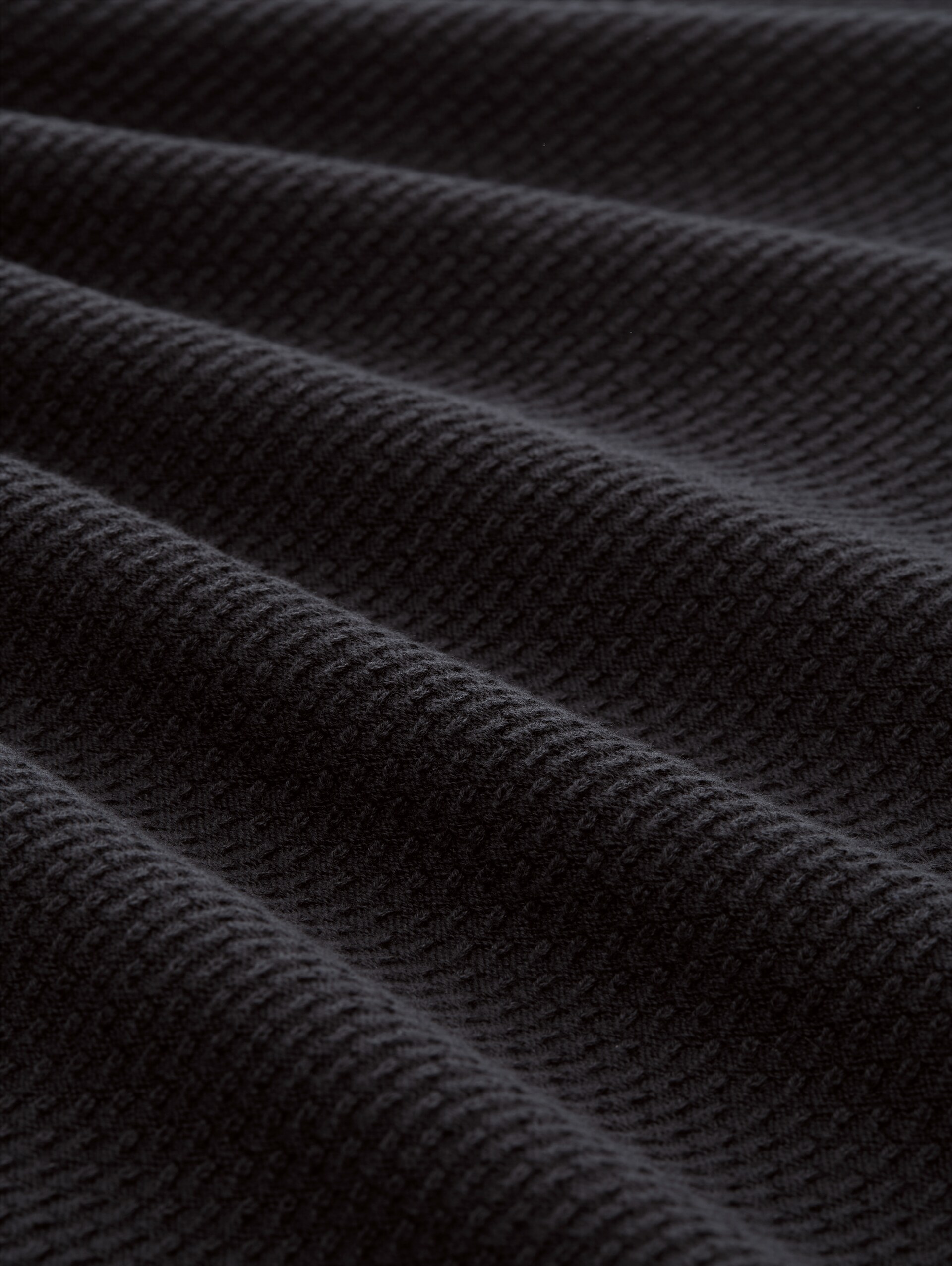 Strickpullover im 2-in-1-Look - coal grey - Material-Ansicht