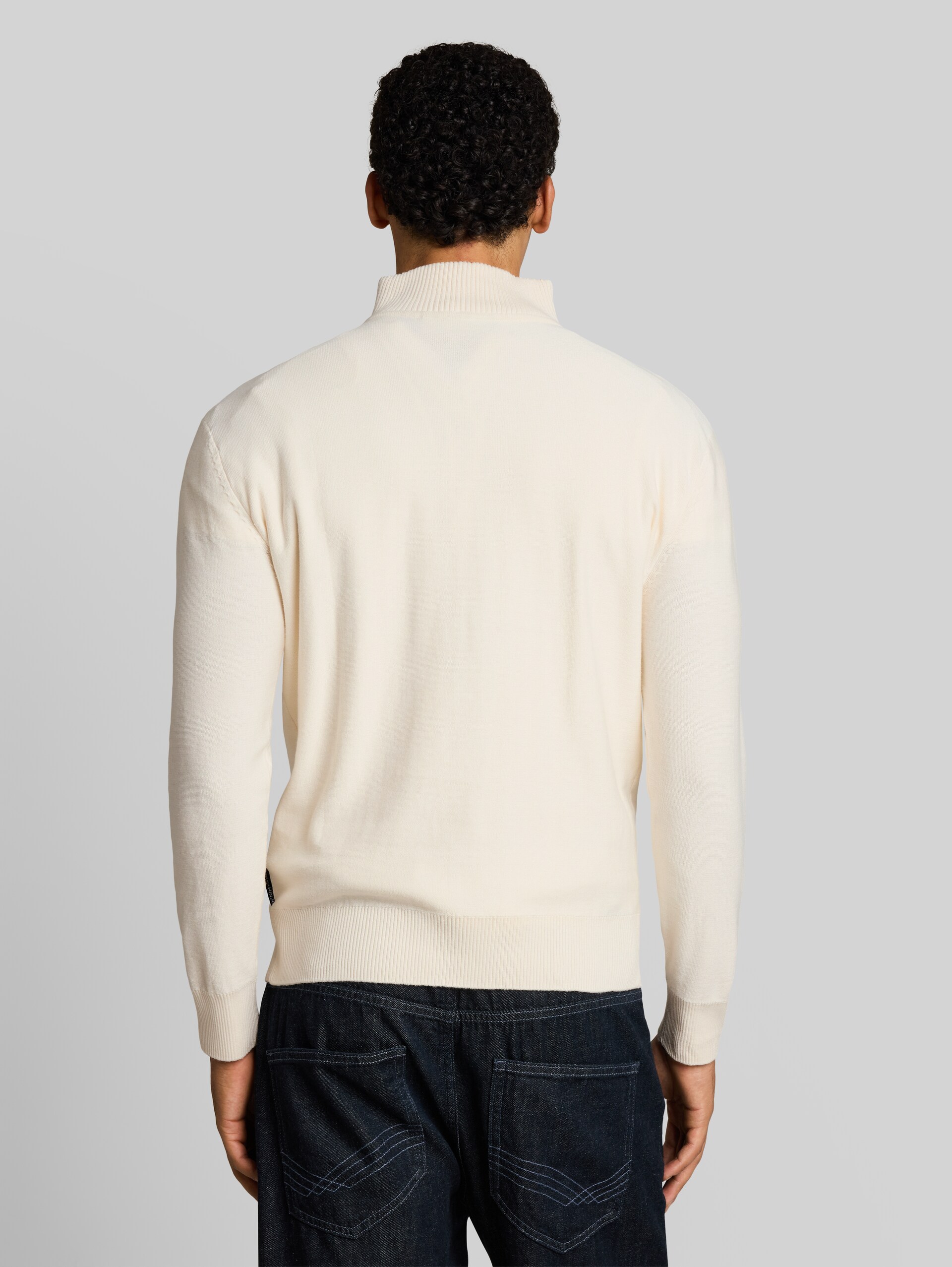 Troyer Strickpullover aus Baumwolle - Gardenia White