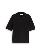 Ausgewählt, Relaxed Fit Strick-Poloshirt mit Brusttasche von Tom Tailor, 
