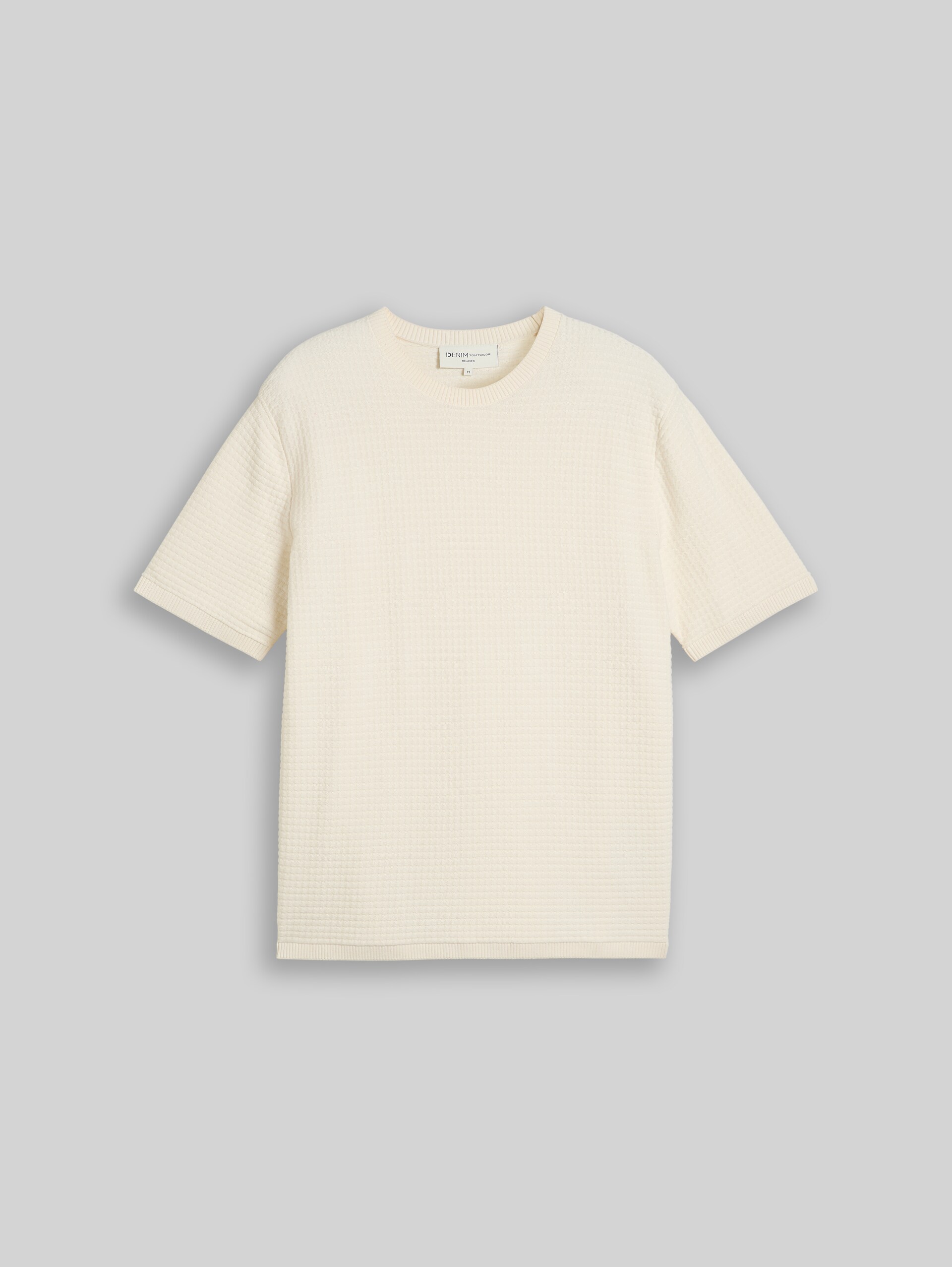 Relaxed Fit Strickpullover aus Baumwolle - Gardenia White