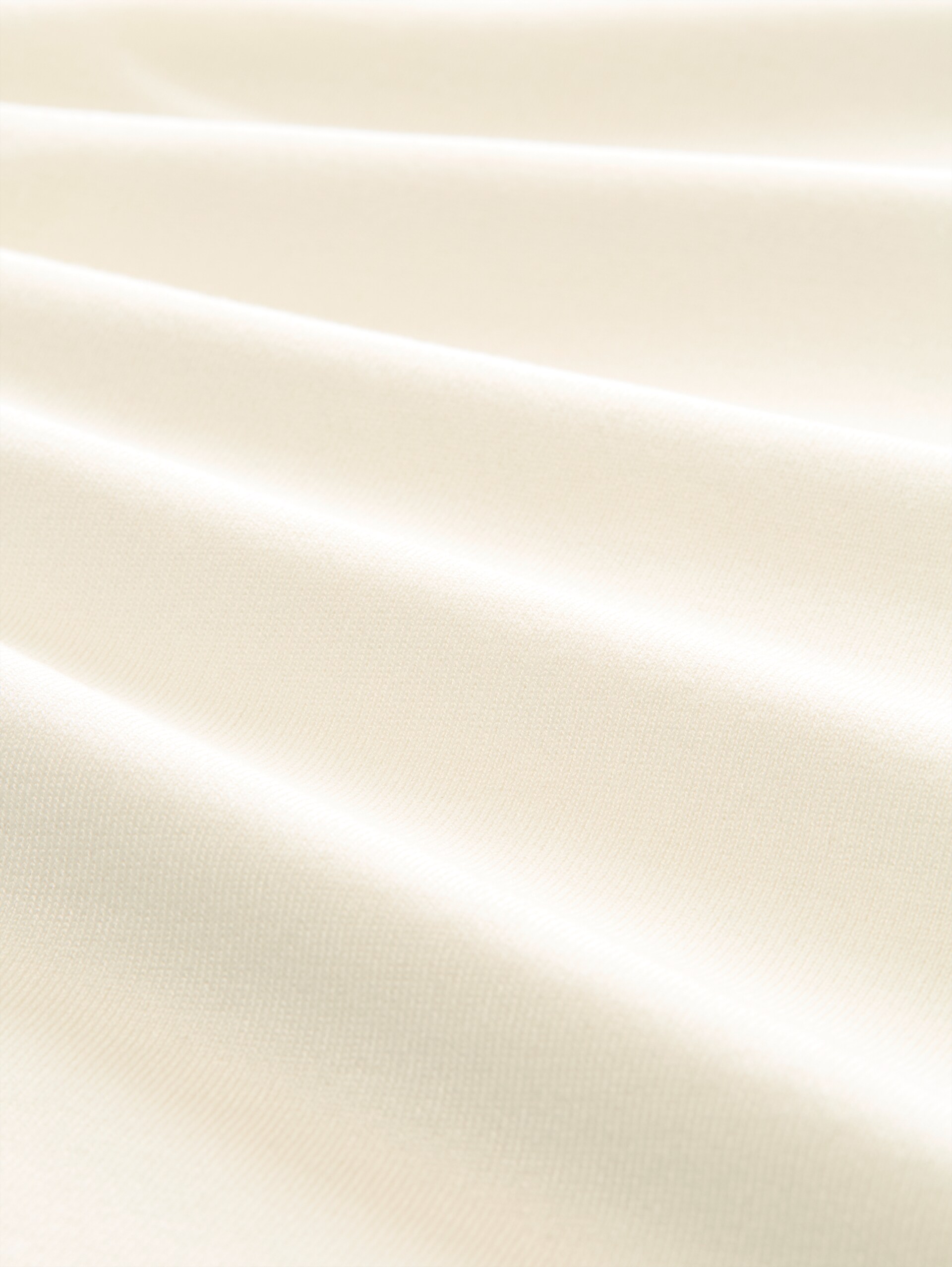 Basic Rollkragenpullover - Gardenia White - Material-Ansicht