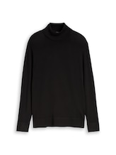 Nicht ausgewählt, Basic Rollkragenpullover von Tom Tailor, schwarz
