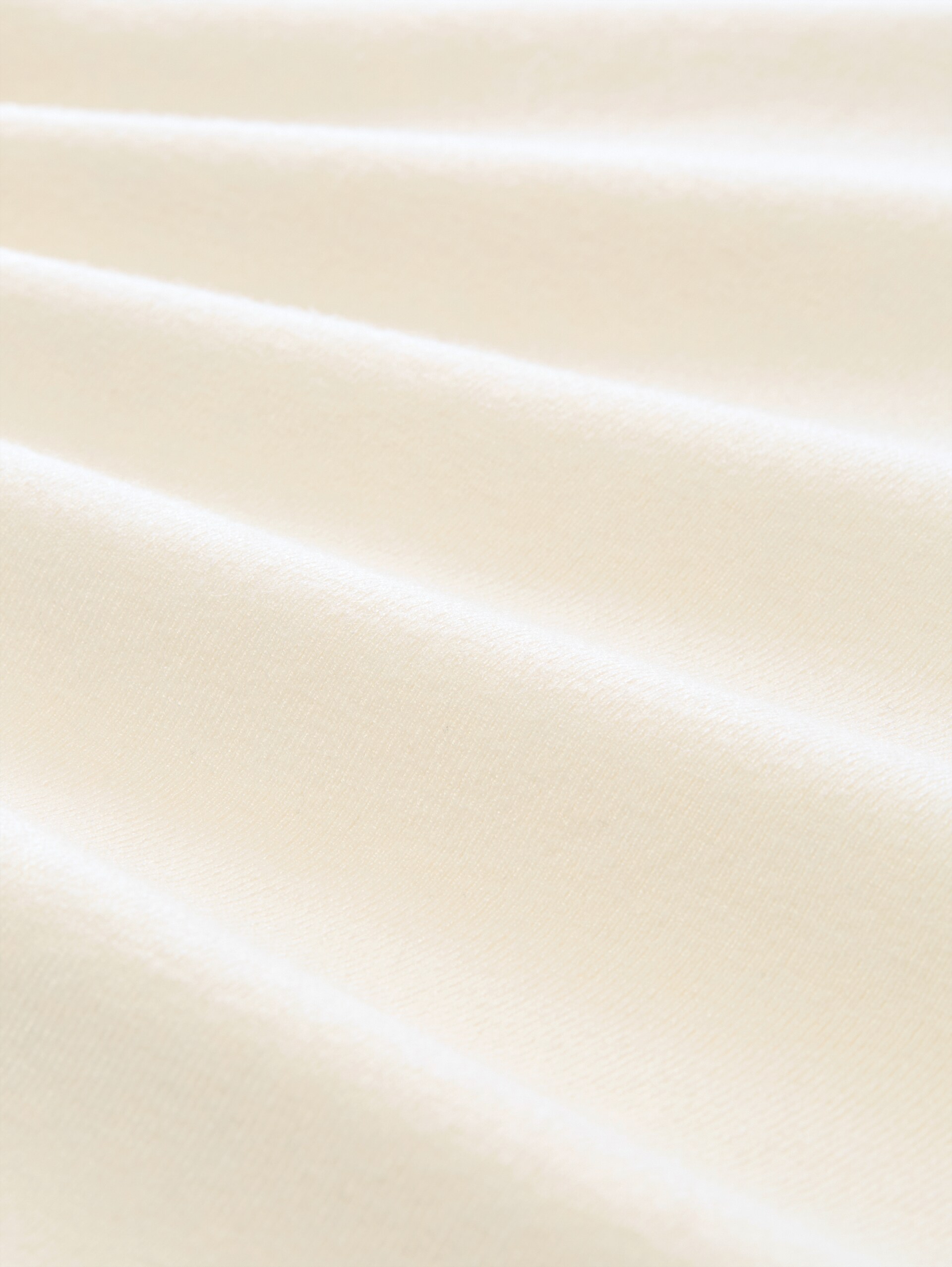 Basic gebreide trui met ronde hals - Gardenia White - Materiaalweergave