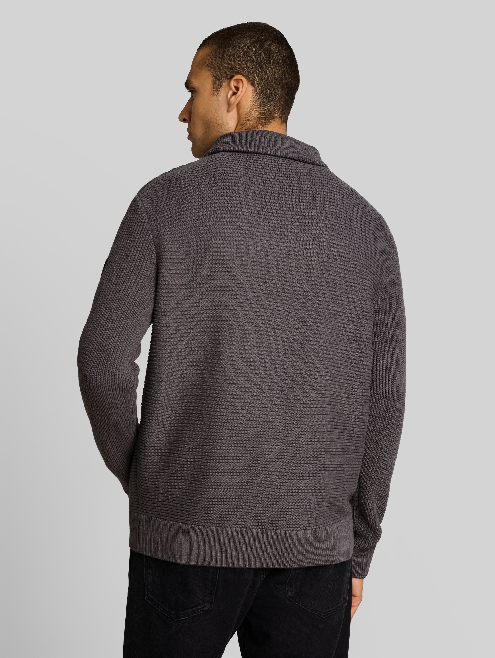 Troyer Strickpullover - classic grey