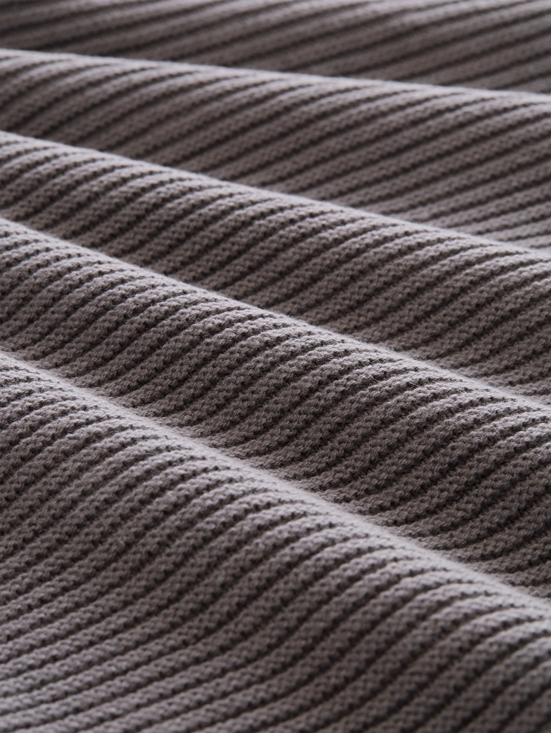 Troyer Strickpullover - classic grey - Material-Ansicht