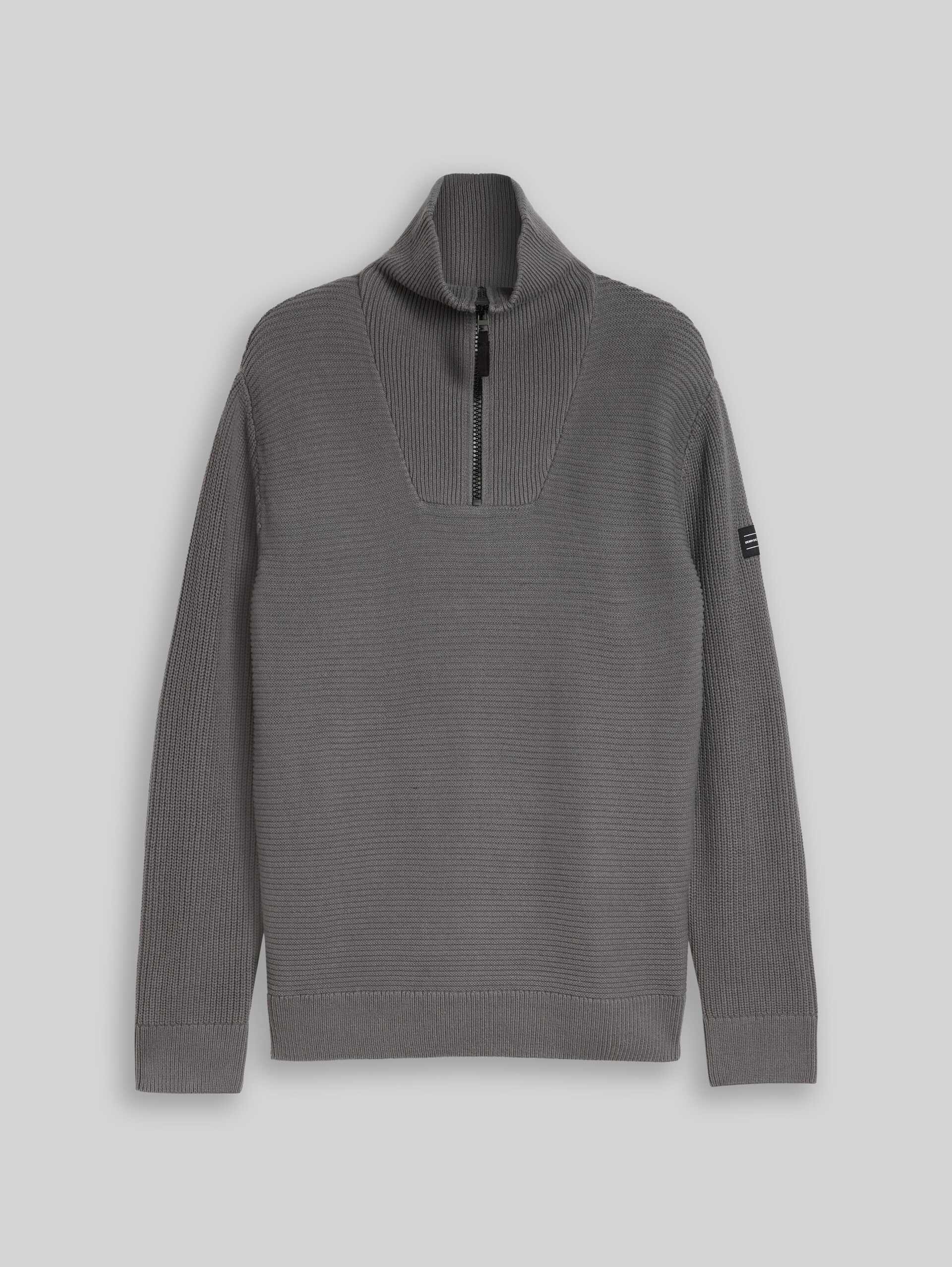 Troyer Strickpullover - classic grey