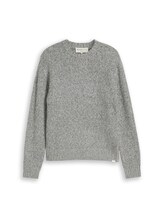 Sélectionné, Pull en maille coupe décontractée à effet chiné par Tom Tailor, gris
