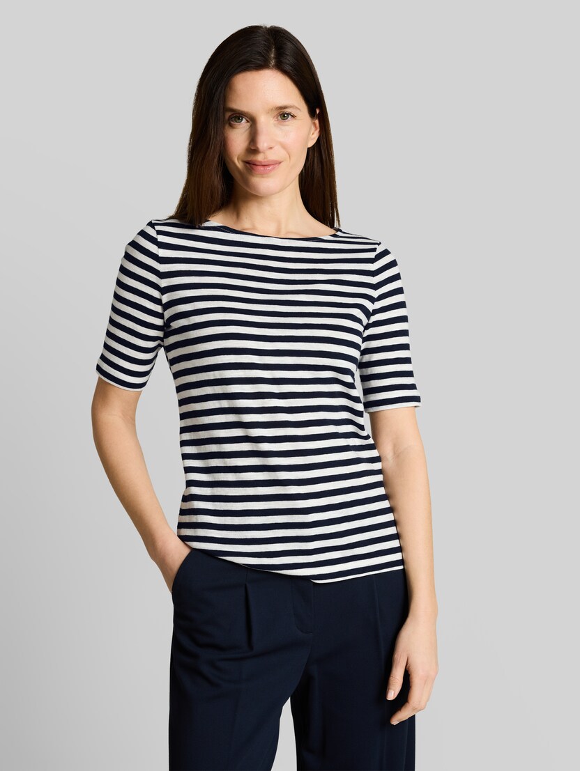 T-Shirt mit Streifenmuster von Women, navy offwhite stripe