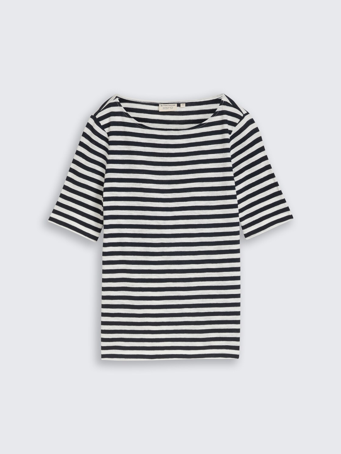 T-Shirt mit Streifenmuster - navy offwhite stripe - Vorder-Produkt-Ansicht