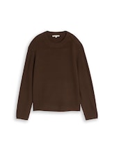 Ausgewählt, Relaxed Fit Strickpullover von Tom Tailor, braun