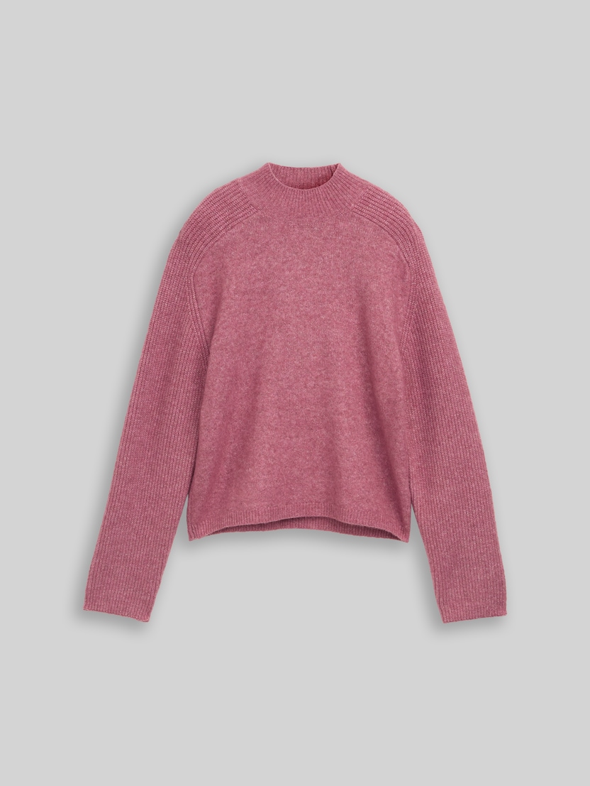 Pull en maille contenant de la laine par Denim Female, dusty berry melange