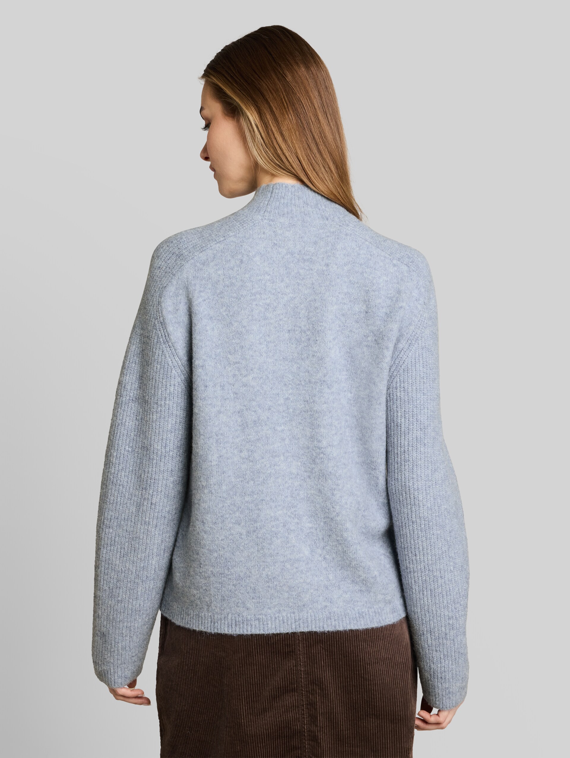 Pull en maille contenant de la laine - foggy sky blue melange