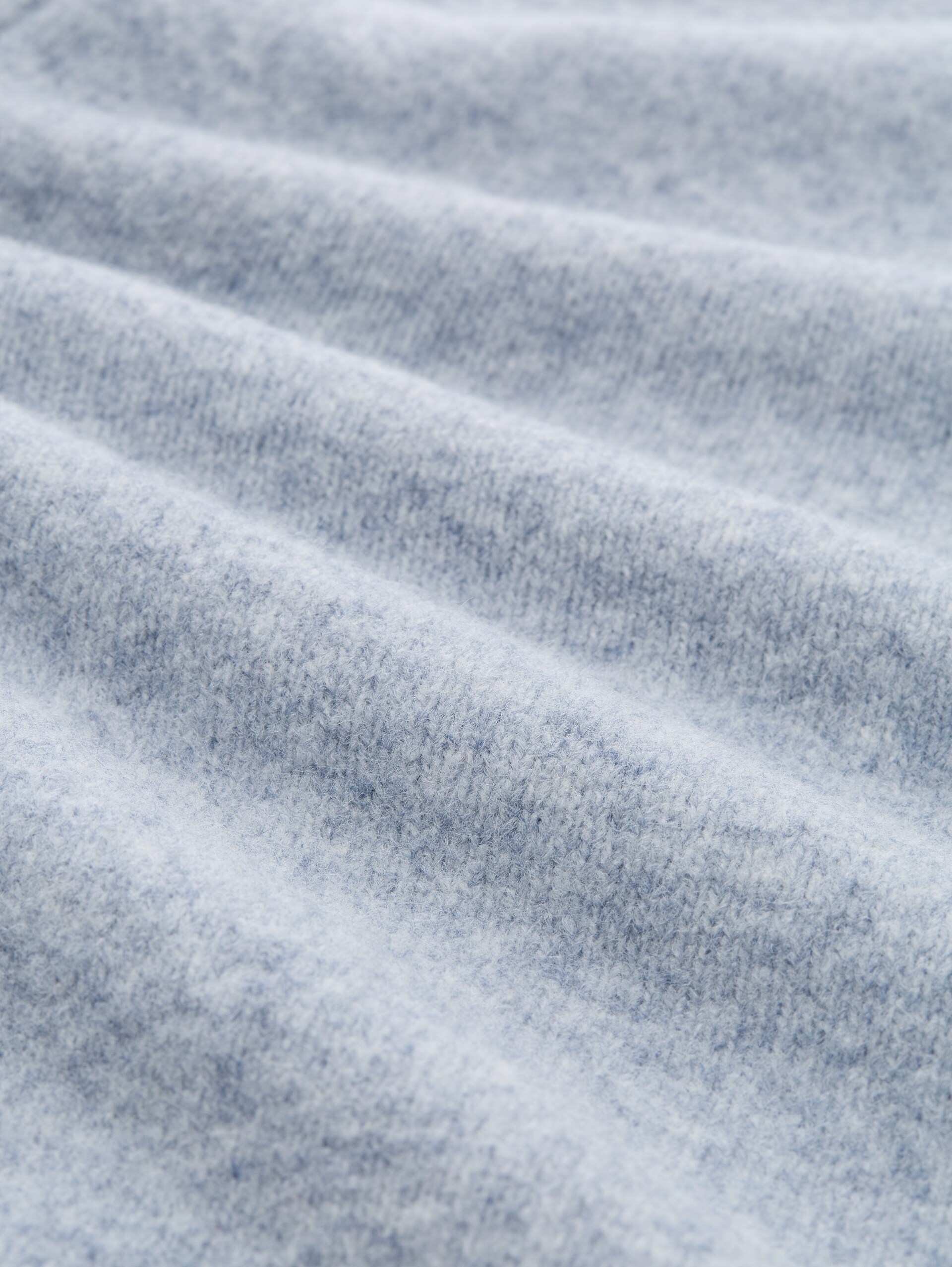 Pull en maille contenant de la laine - foggy sky blue melange - Vue de la matière