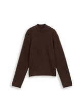 Non sélectionné, Pull en maille contenant de la laine par Tom Tailor, brunir