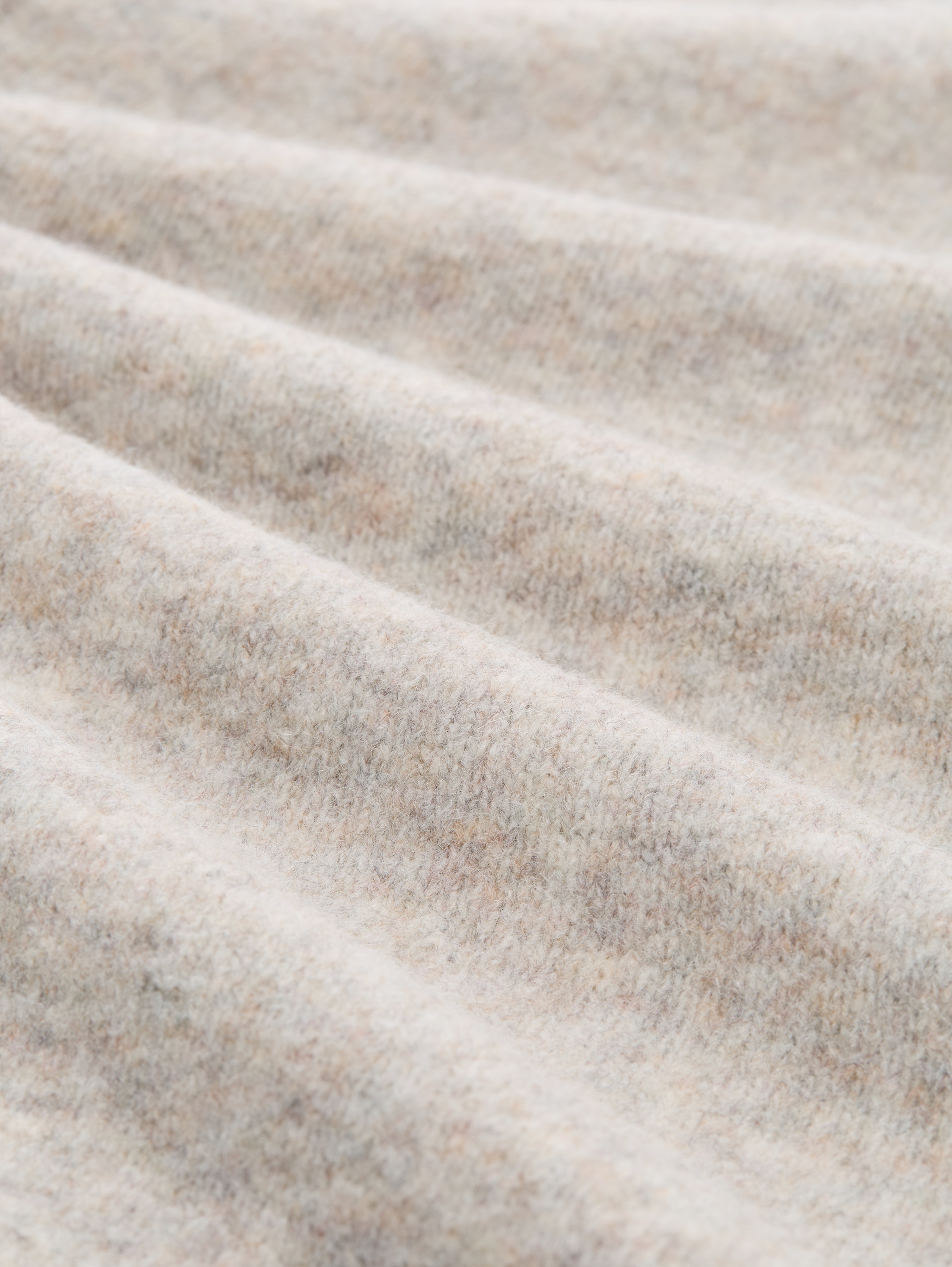 Gebreide trui met wol - atmosphere beige melange - Materiaalweergave