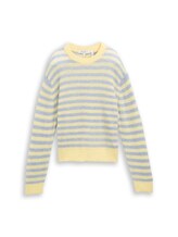 Geselecteerd, Lichtgewicht gebreide trui met alpaca-aandeel door Tom Tailor, blauw