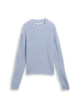 Niet geselecteerd, Lichtgewicht gebreide trui met alpaca-aandeel door Tom Tailor, blauw