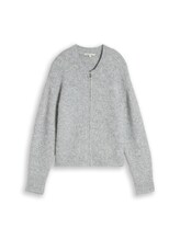 Ausgewählt, Relaxed Fit Cardigan mit Wollanteil von Tom Tailor, grau