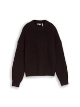 Sélectionné, Pull en maille coupe décontractée à col rond par Tom Tailor, violet