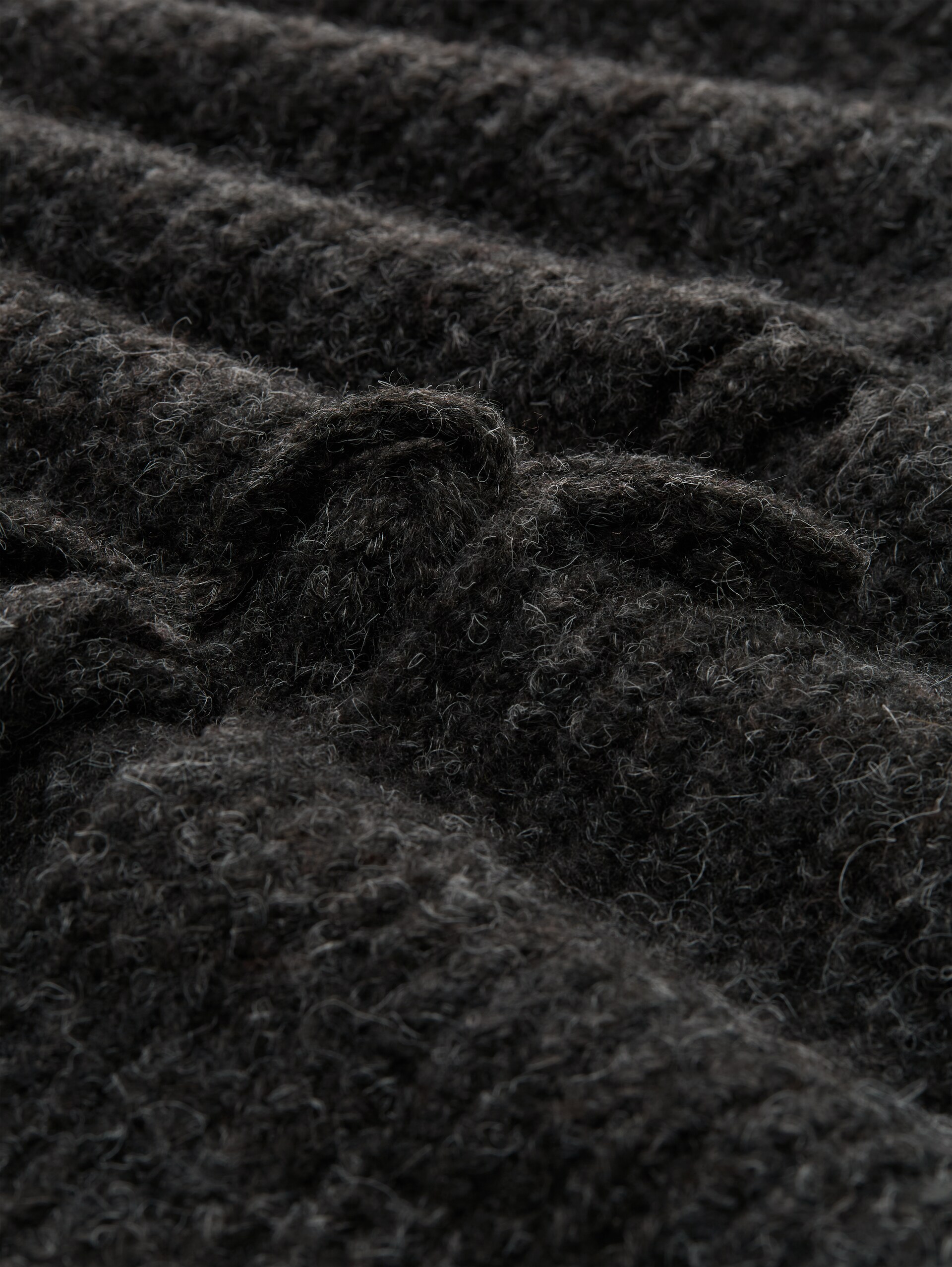 Gilet en maille avec nœuds - Shale Grey Melange - Vue de la matière