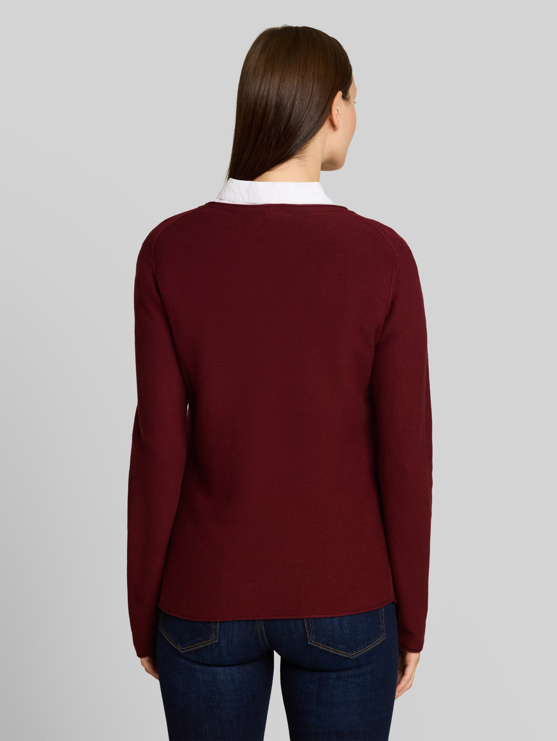 Strickpullover aus Baumwolle - Preppy Plum