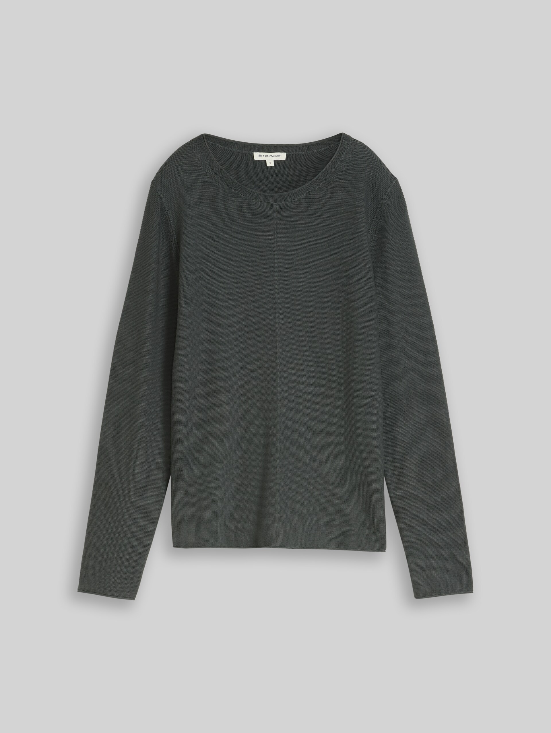 Strickpullover aus Baumwolle - Darkest Olive