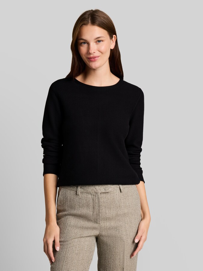 Strickpullover aus Baumwolle von Women, deep black