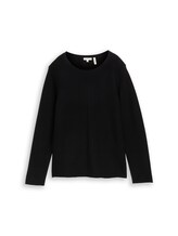 Sélectionné, Pull en maille de coton par Tom Tailor, noires