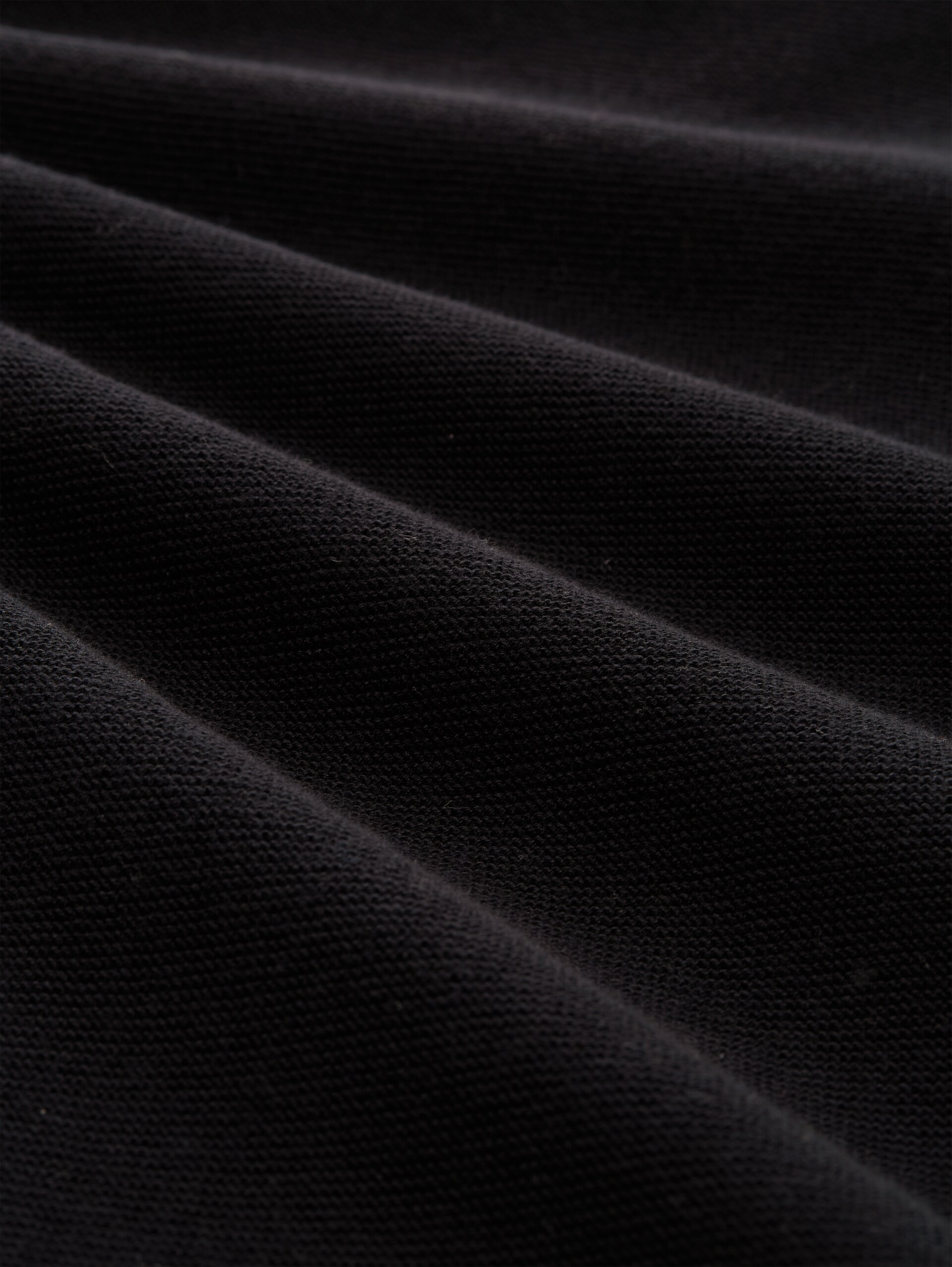 Pull en maille de coton - deep black - Vue de la matière