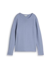 Ausgewählt, Strickpullover aus Baumwolle von Tom Tailor, blau