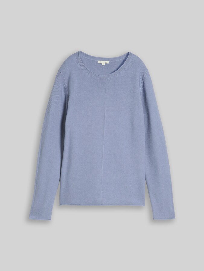 Strickpullover aus Baumwolle von Women, fern blue