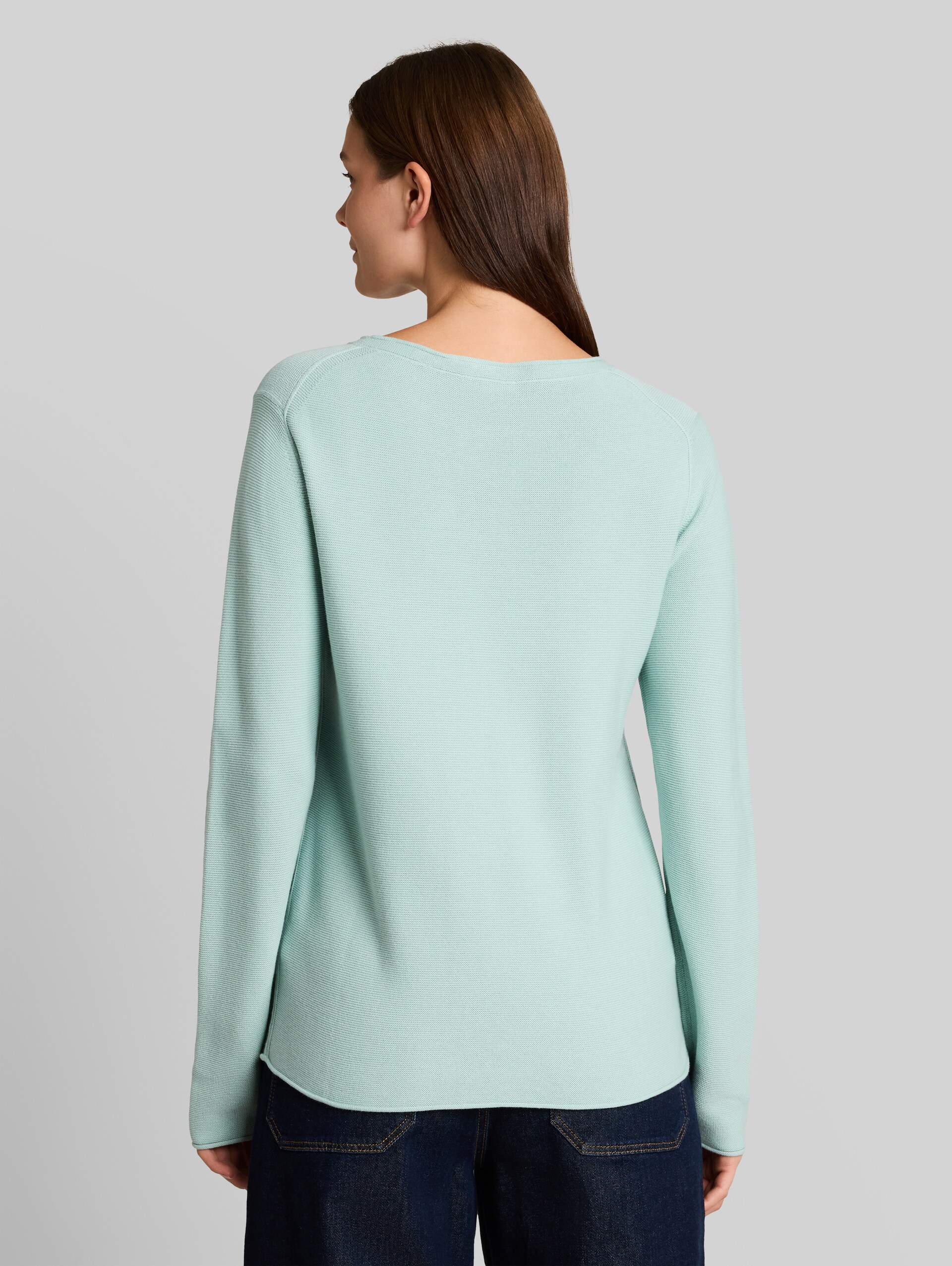 Pull en maille de coton - dusty light green