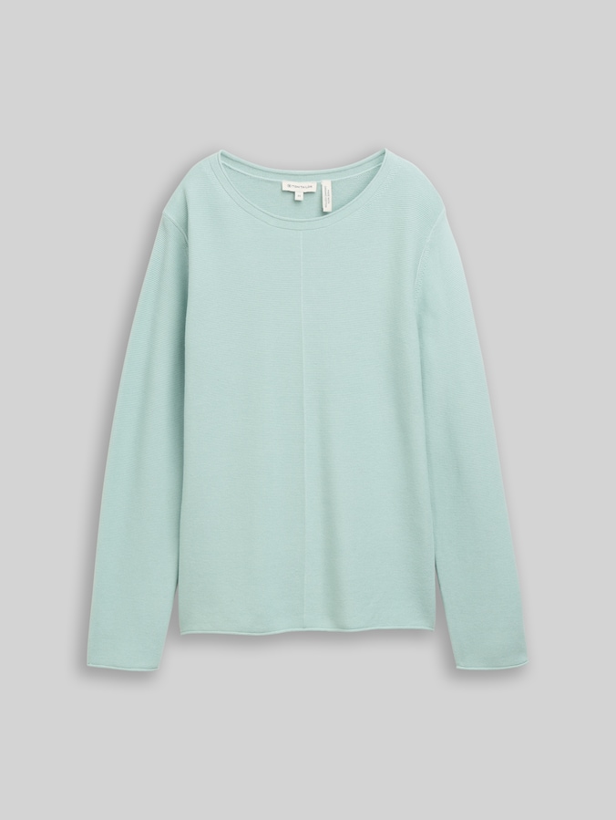 Strickpullover aus Baumwolle von Women, dusty light green
