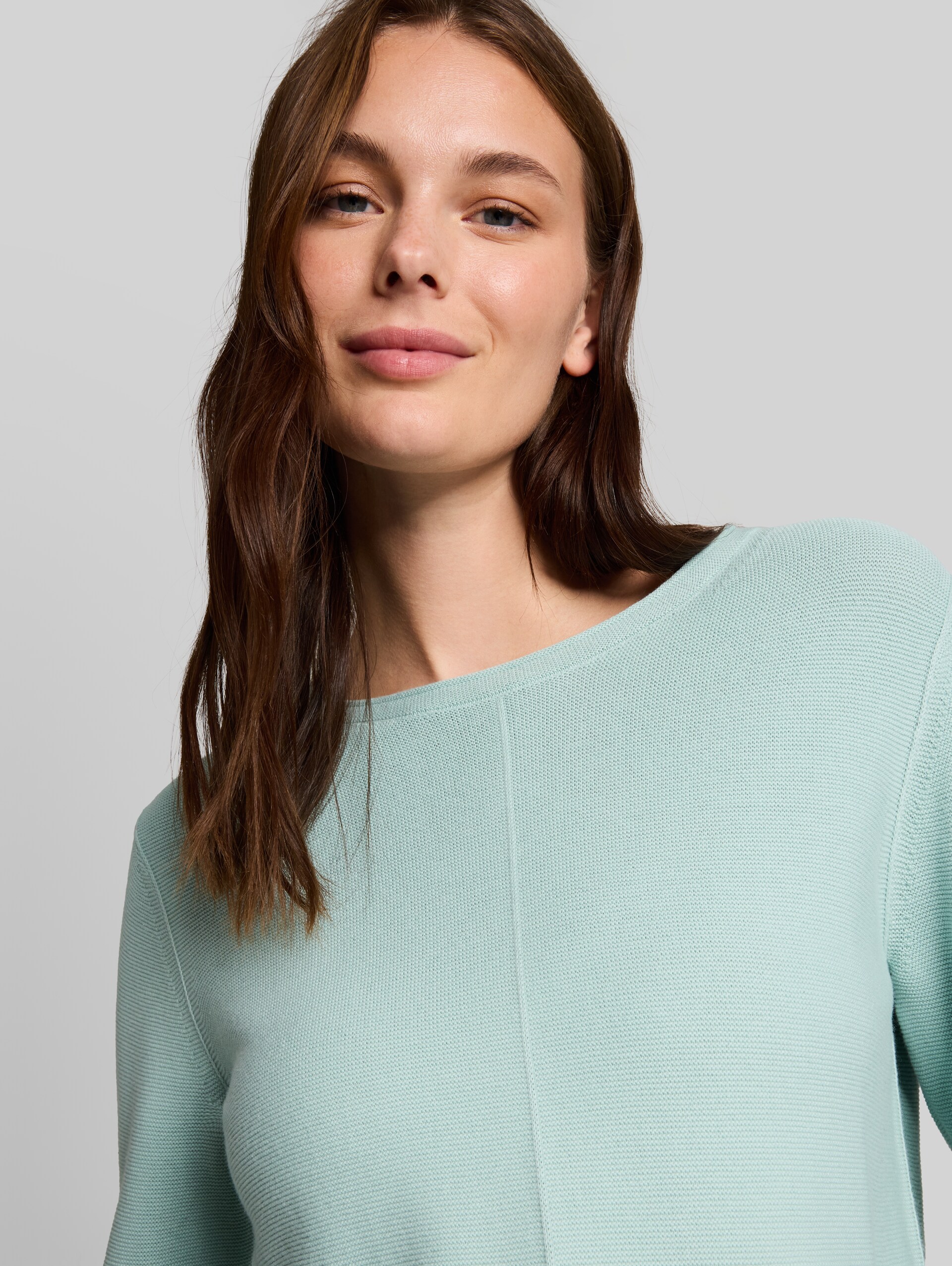 Pull en maille de coton - dusty light green - Vue détaillée du modèle