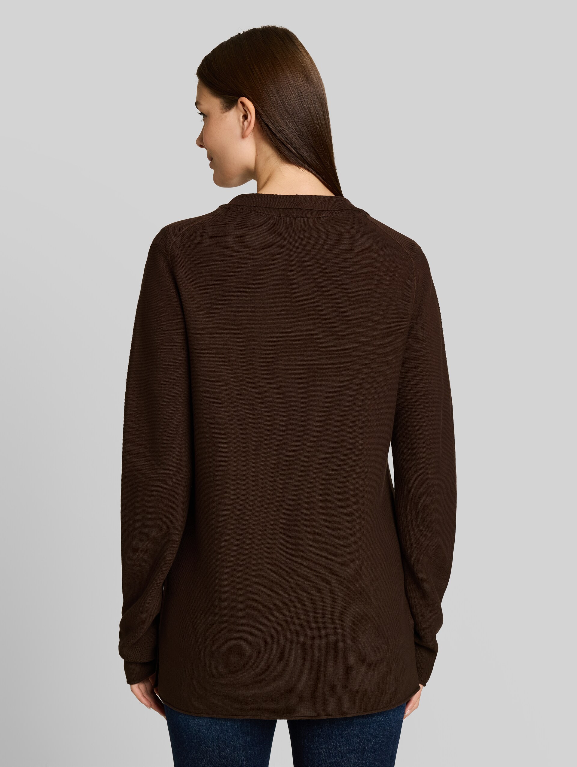 Cardigan aus Baumwolle - java dark brown